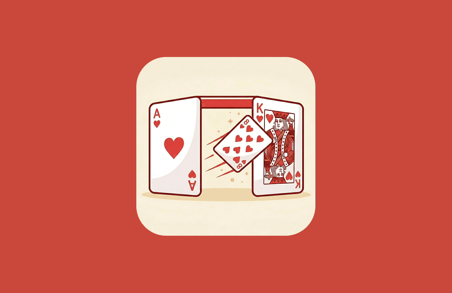 In-Between card game app
